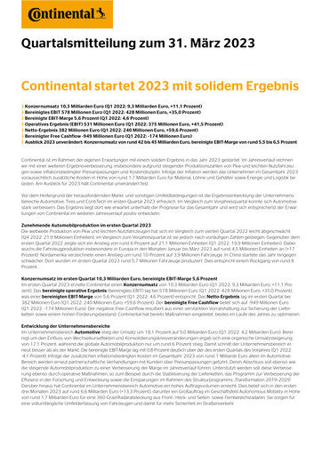 Thumbnail Continental Quarterly Report 2023-q1