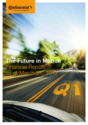 Thumbnail Continental Quarterly Report 2013-q1