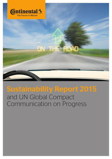 Thumbnail Continental Sustainability Report 2015