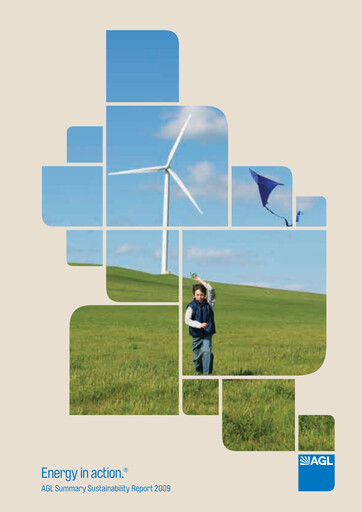 Thumbnail AGL Energy
 Sustainability Report 2009