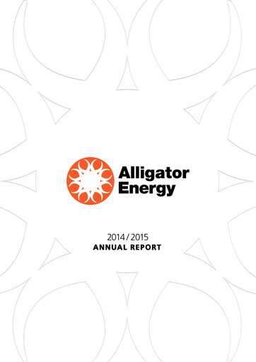 Thumbnail Alligator Energy Annual Report 2015