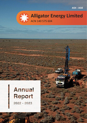 Thumbnail Alligator Energy Annual Report 2023