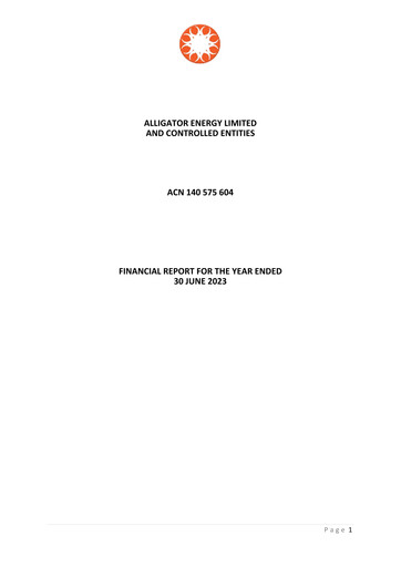 Thumbnail Alligator Energy Financial Statement 2023