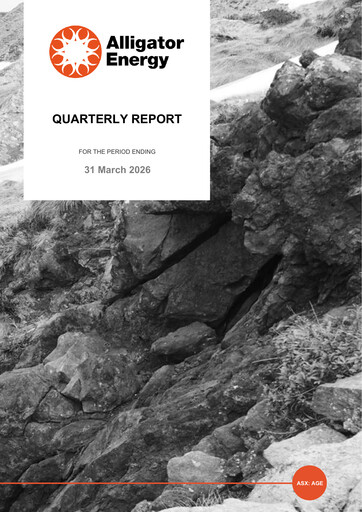 Thumbnail Alligator Energy Quarterly Report 2026-q1