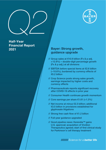 Thumbnail Bayer Half-year Report 2021-h1