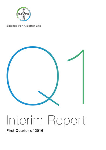 Thumbnail Bayer Quarterly Report 2016-q1