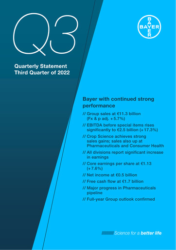 Thumbnail Bayer Quarterly Report 2022-q3