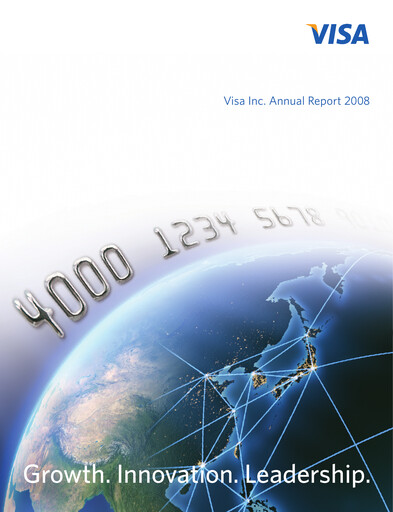 Miniature Visa Rapport annuel 2008
