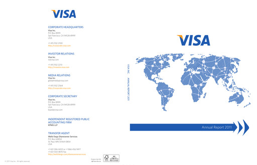 Miniature Visa Rapport annuel 2011