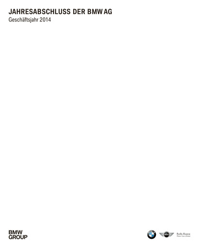 Thumbnail BMW Financial Statement 2014