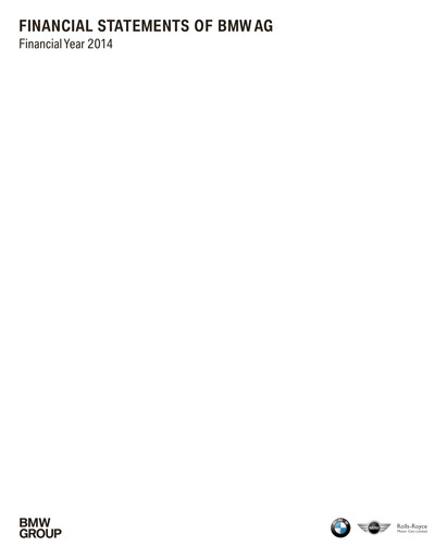 Thumbnail BMW Financial Statement 2014