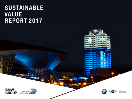 Thumbnail BMW Sustainability Report 2017