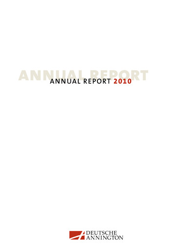 Thumbnail Vonovia Annual Report 2010