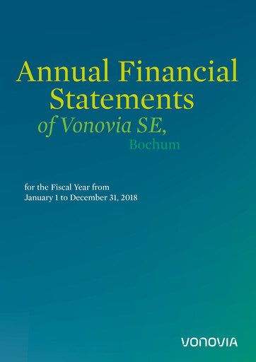 Thumbnail Vonovia Financial Statement 2018