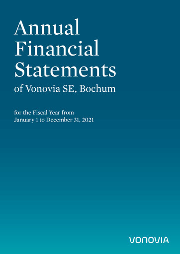 Thumbnail Vonovia Financial Statement 2021