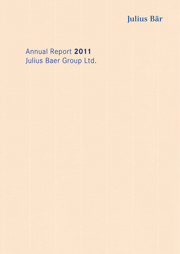 Thumbnail Julius Bär Annual Report 2011
