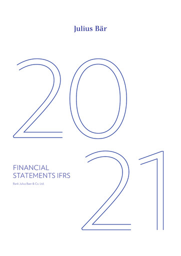 Miniature Julius Bär Bilan financier 2021