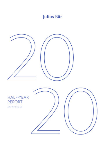 Thumbnail Julius Bär Half-year Report 2020