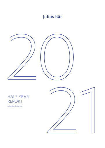 Thumbnail Julius Bär Half-year Report 2021