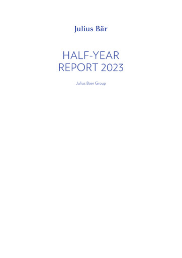 Thumbnail Julius Bär Half-year Report 2023