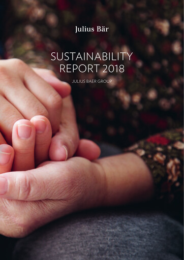 Vorschaubild Julius Bär Nachhaltigkeitsbericht 2018