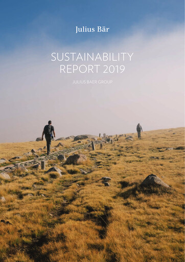 Vorschaubild Julius Bär Nachhaltigkeitsbericht 2019