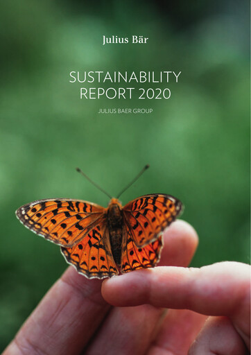 Vorschaubild Julius Bär Nachhaltigkeitsbericht 2020