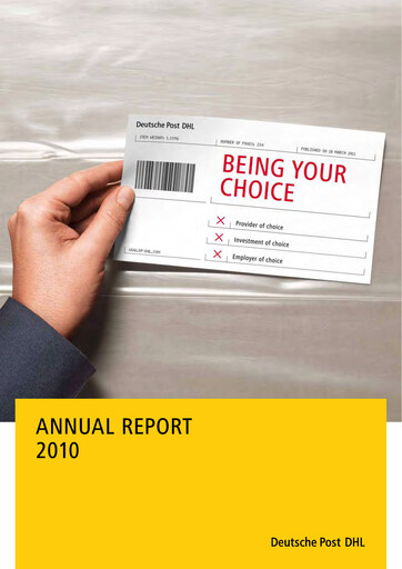 Thumbnail DHL Group (Deutsche Post) Annual Report 2010