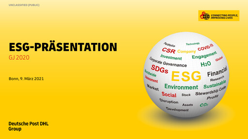 Thumbnail DHL Group (Deutsche Post) ESG Report 2020