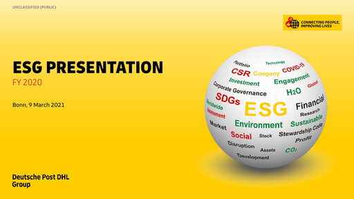 Thumbnail DHL Group (Deutsche Post) ESG Report 2020