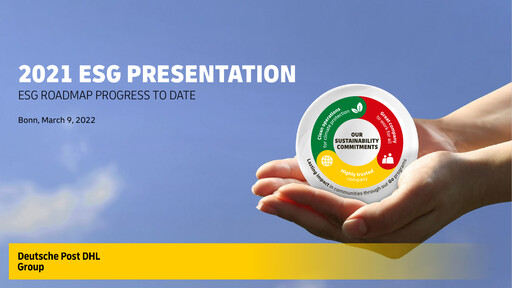 Thumbnail DHL Group (Deutsche Post) ESG Report 2021