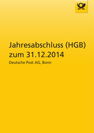 Thumbnail DHL Group (Deutsche Post) Financial Statement 2014