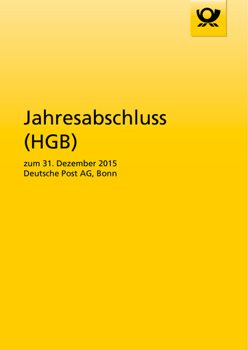 Thumbnail DHL Group (Deutsche Post) Financial Statement 2015