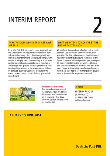 Thumbnail DHL Group (Deutsche Post) Half-year Report 2014-h1