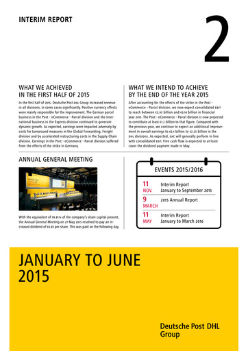 Thumbnail DHL Group (Deutsche Post) Half-year Report 2015-h1