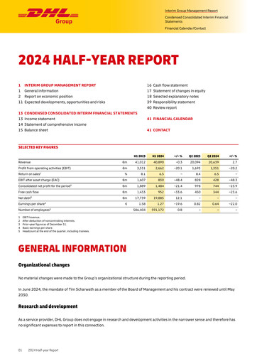 Thumbnail DHL Group (Deutsche Post) Half-year Report 2024-h1