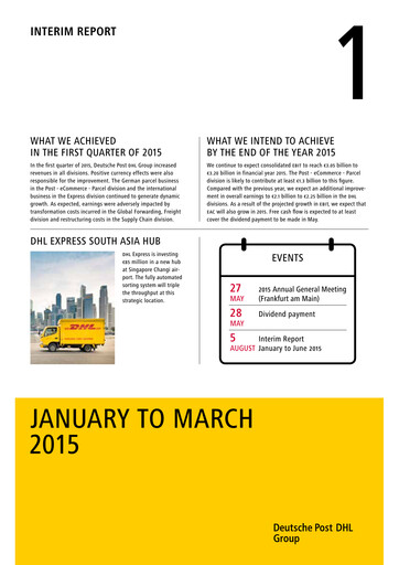 Thumbnail DHL Group (Deutsche Post) Quarterly Report 2015-q1