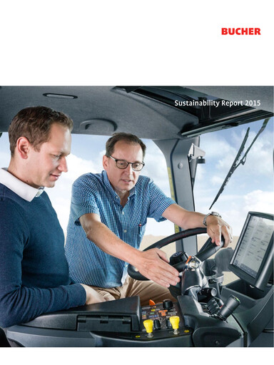 Vorschaubild Bucher Industries Nachhaltigkeitsbericht 2015