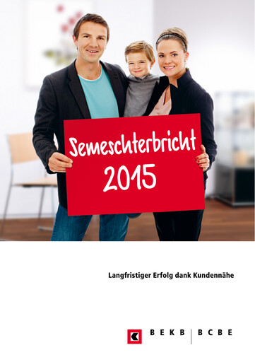 Miniature Berner Kantonalbank Rapport semestriel 2015-h1
