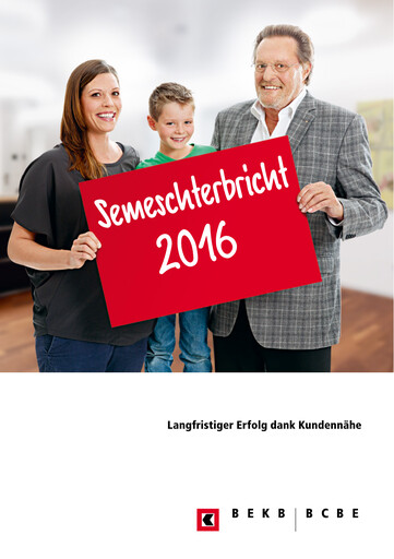 Miniature Berner Kantonalbank Rapport semestriel 2016-h1