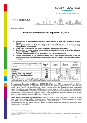 Thumbnail ENGIE Financial Statement 2014-9m