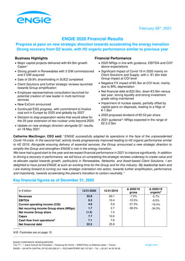Thumbnail ENGIE Financial Statement 2020