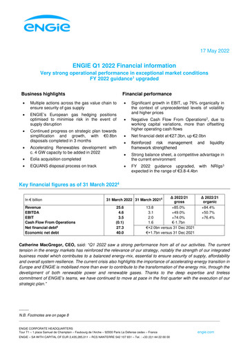 Thumbnail ENGIE Financial Statement 2022-q1