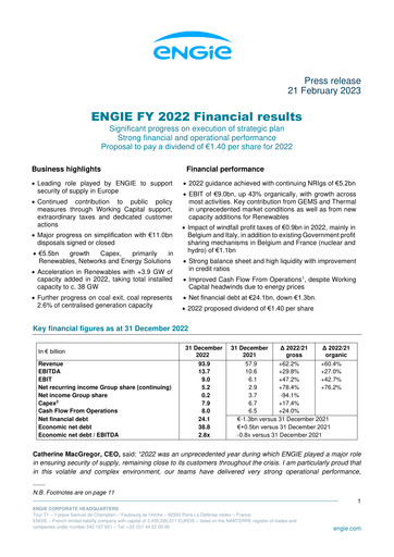 Thumbnail ENGIE Financial Statement 2022