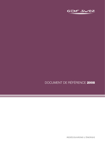 Thumbnail ENGIE Universal Registration Document 2008