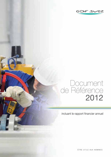 Thumbnail ENGIE Universal Registration Document 2012