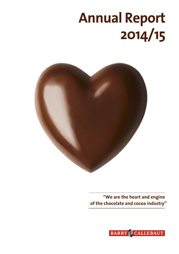 Miniature Barry Callebaut
 Rapport annuel 2014-2015