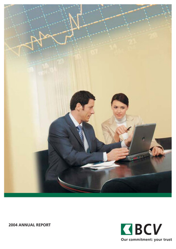 Miniature Banque Cantonale Vaudoise Rapport annuel 2004