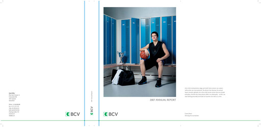 Miniature Banque Cantonale Vaudoise Rapport annuel 2007