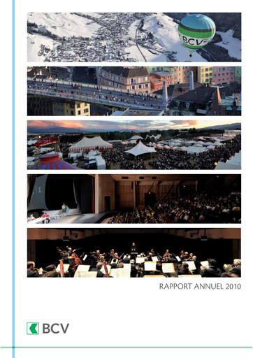 Miniature Banque Cantonale Vaudoise Rapport annuel 2010